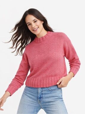 J. Crew Women's Wide Rib Crew Neck Sweater